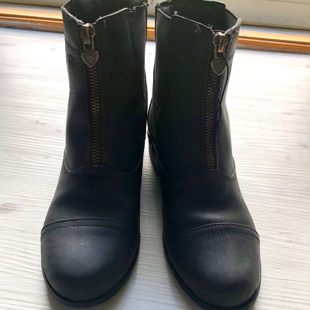 Ariat Paddock Equestrian Riding  Leather Boots Kids 2 Wiggle Grow Room Zip
